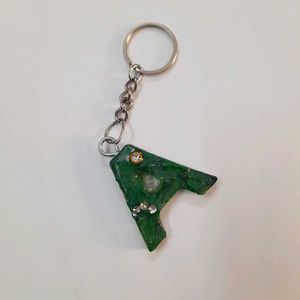 'A' Initial Keychain