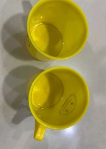 Set of 2 Smiley Face Cups