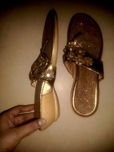 Golden Flats &amp; Sandals