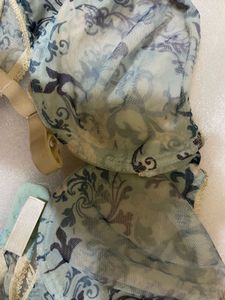 Blue Floral Bra