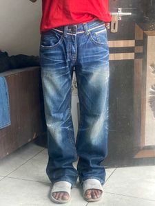 Distressed Wash Jeans
