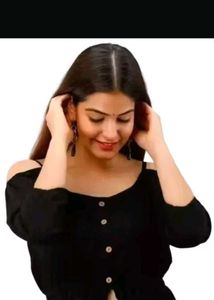 Stylish Black Slit Kurti