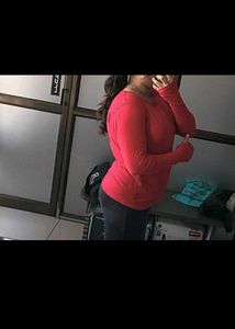 Red Long Sleeve Top