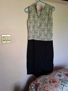 Elegant Two-Tone Dress