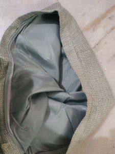 Olive Green High-Waisted Trousers