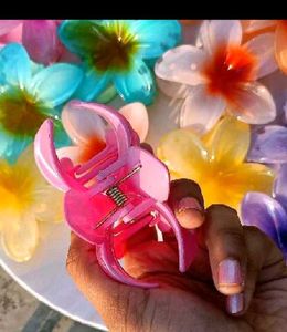 ⭕️Set Of 12! Trendy Hibiscus Claw Clips
