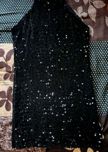 Sparkly Black Mini Dress