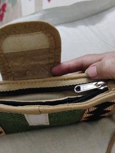 NEW Fancy Jute Clutch