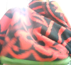 Red &amp; Black Patterned Blanket