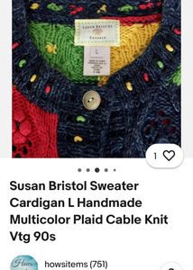 🇬🇧imported Susan Bristol Vintage Cardigan