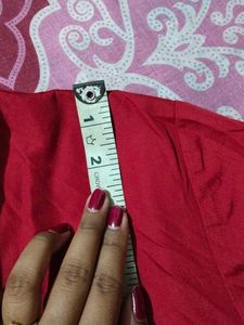 Women Red Half Sleeve Shirt