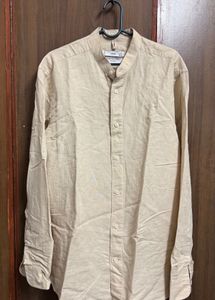 Mango man Casual Beige Shirt