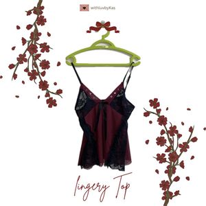 Red Lingery Tank Top