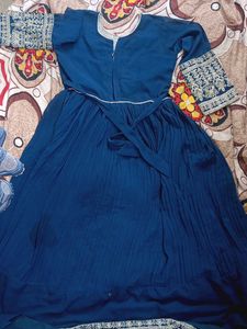 Elegant Blue Ethnic Gown