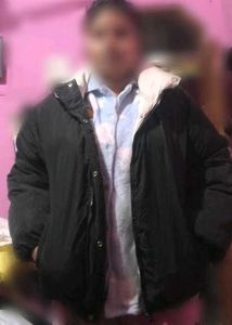 Stylish black/beige double sided jacket