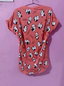 Panda Print Tee