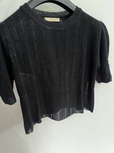 Black Knit Top
