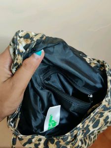 Leopard Print Canvas Bag
