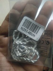 fine Silver plated Rope Chain for men or women