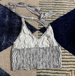 Striped y2k Halter Top