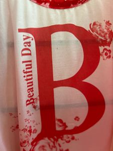 Red &amp; White Sleeveless Top