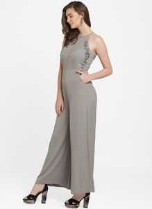 Elegant Gray Jumpsuit