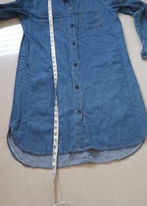 Long Denim Dress.Thick Soft Material. Casual Wear