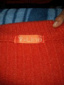 Coral Knit Turtleneck Top