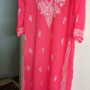 Chikan Kari Kurta With Inner