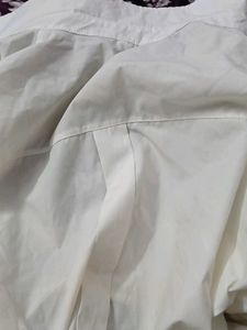 NewMe Polyester Blend Tie Up Crop Shirt