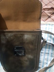 Brown Slign Bag Leather