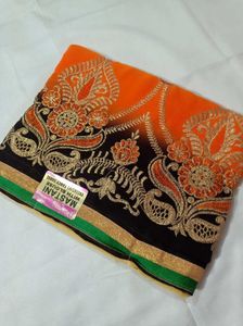 Mastani Embroidary Saree 😍