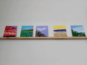 Miniature Landscape Paintings (Set of 5)
