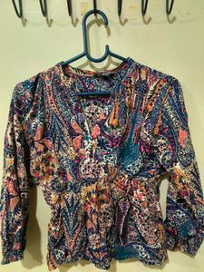Paisley Print Blouse