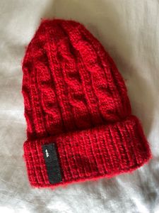 Red Knit Beanie