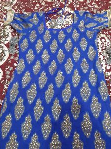 Royal Blue Colour Heavy Diamond Work Suit