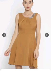 Deal Jeans Brown Skater Dress