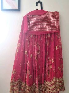 A Beautiful  Unstiched Lehenga
