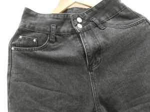 Black High Waist Denim For Women Size 26