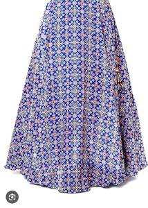 Blue Floral Elephant Print Lehanga Choli