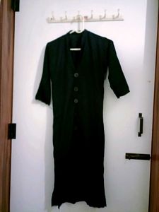 Black Button-Down Dress