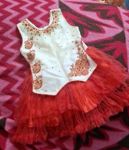 Baby Girl Red Frock