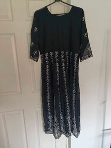 Black Chikenkari Kurti