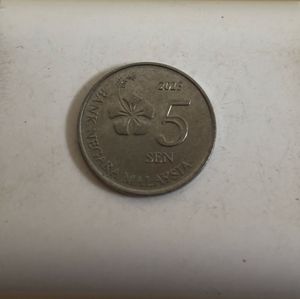 2015 Malaysia 5 Sen Coin