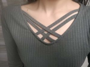 Olive Green Ribbed Long Sleeve Top
