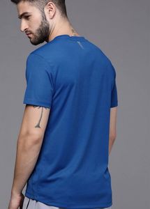 WROGN ACTIVE Men Blue Abstract Printed Slim FitSpo