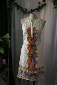 White Halter Dress