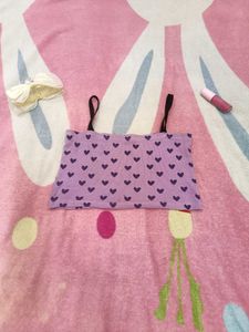 Purple Heart Print Cami
