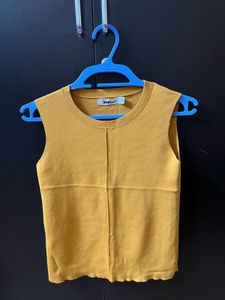 Mustard Sleeveless Top