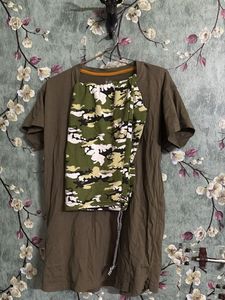 olive green night wear